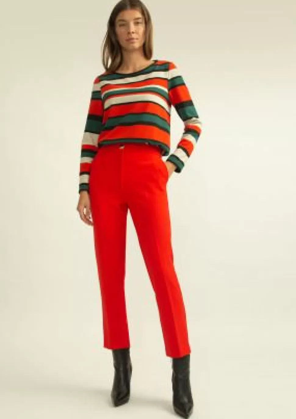 BANES MODA Pantalones<Pantalon Rojo Alba Conde I3556112155