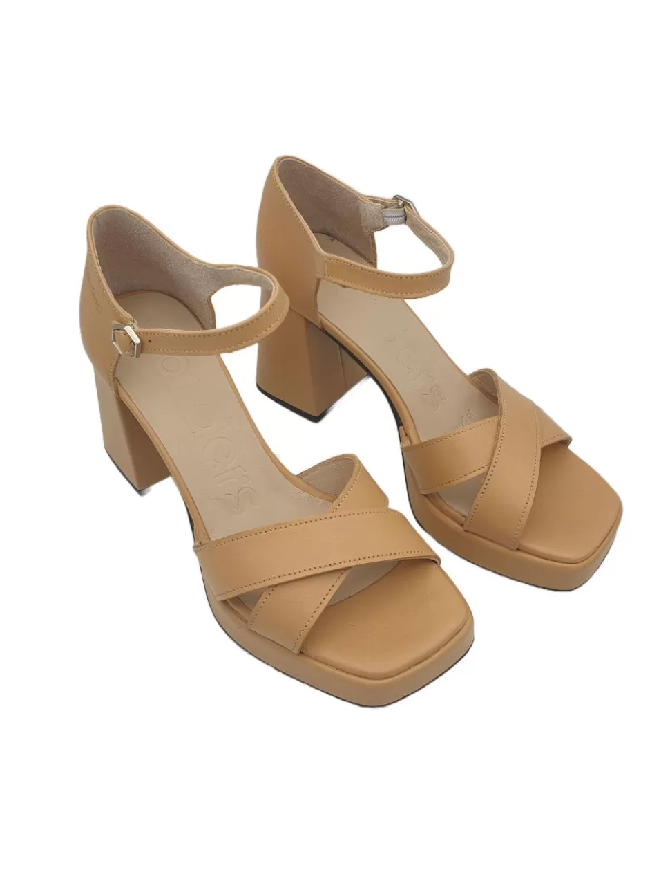 BANES MODA Sandalias De Tacón<Sandalia Beige Wonders V35302