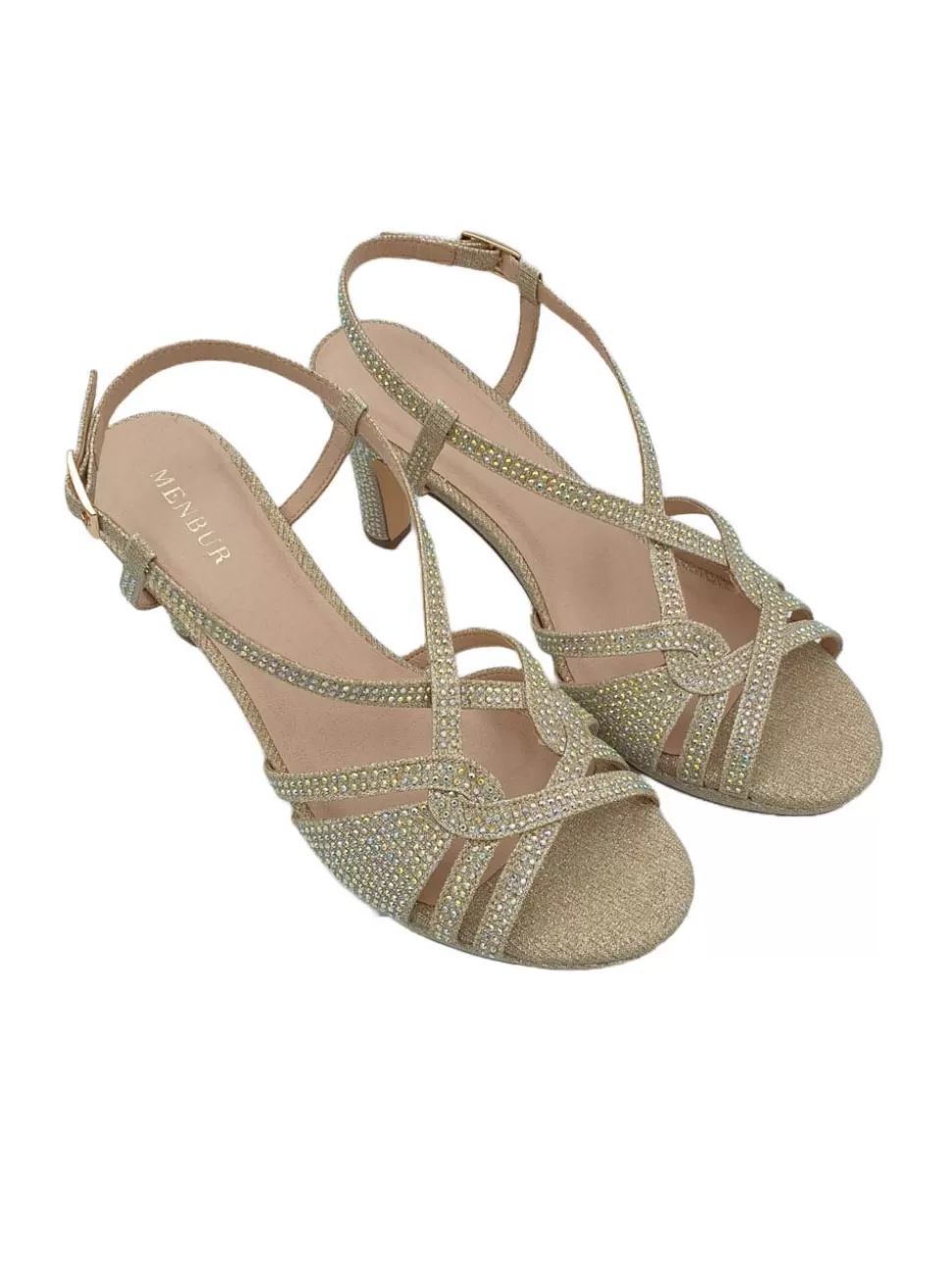 BANES MODA Sandalias De Tacón<Sandalia Gold De Tacón V324169