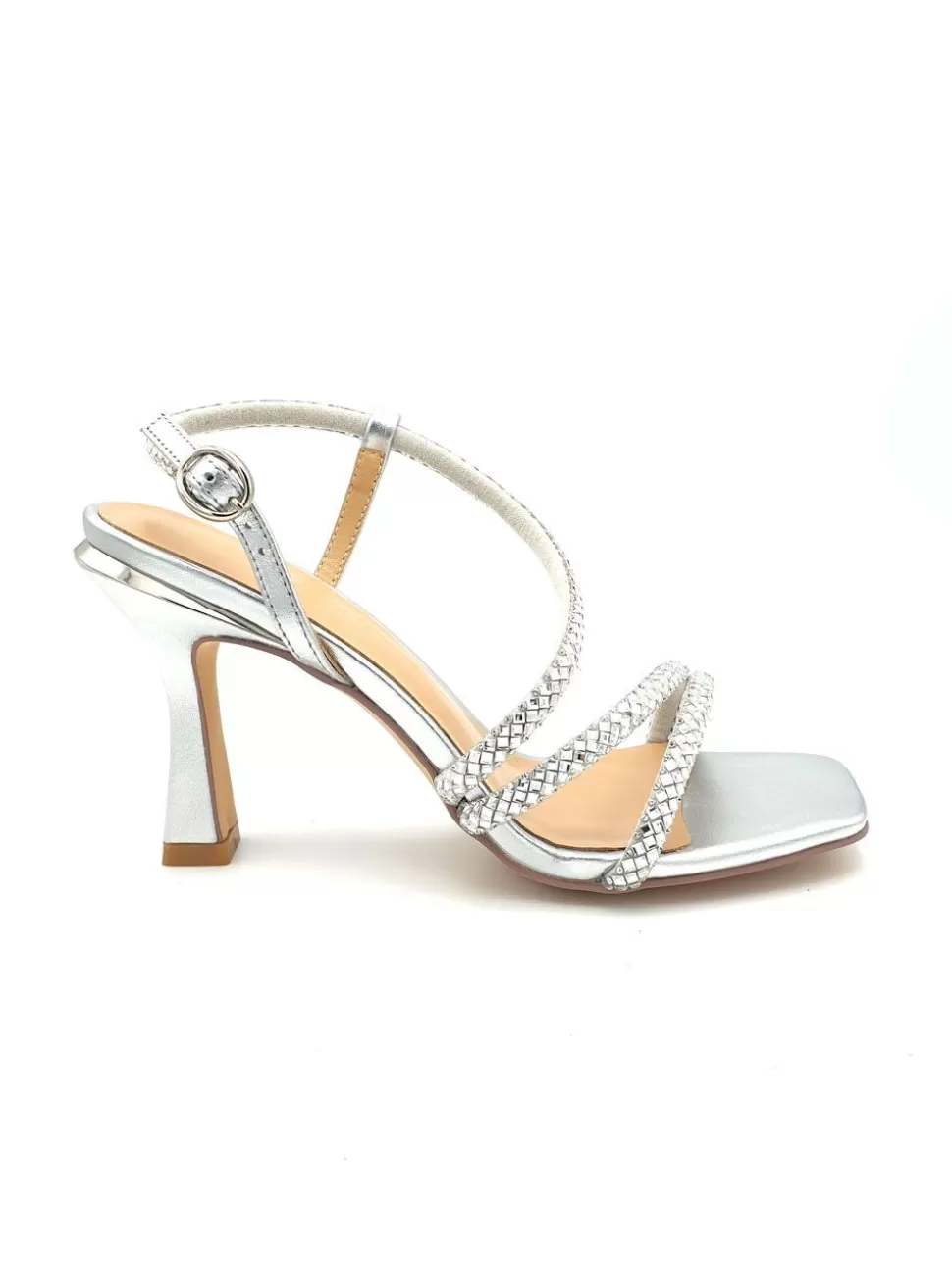 BANES MODA Sandalias De Tacón<Sandalia Plateada Alma En Pena Diva Silver V3V23249