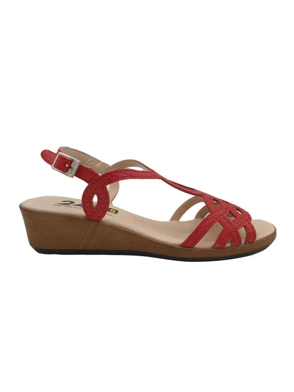 BANES MODA Sandalias De Cuña<Sandalia Roja 24Hrs V225341R