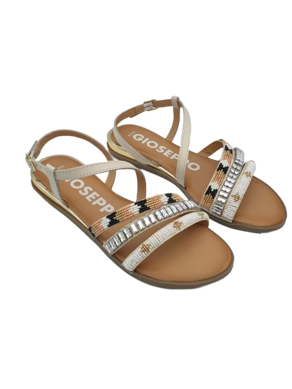 BANES MODA Sandalias Planas<Sandalias Blancas Gioseppo Legazpia V368779B