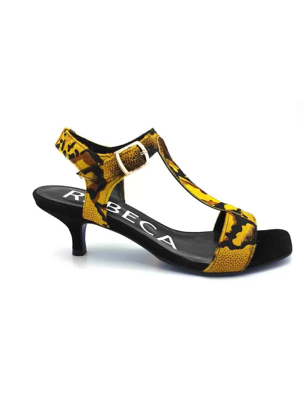 BANES MODA Sandalias<Sandalias Snake Amarillo Rebeca Sanver V0S603735