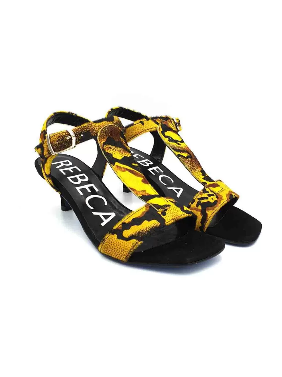 BANES MODA Sandalias<Sandalias Snake Amarillo Rebeca Sanver V0S603735