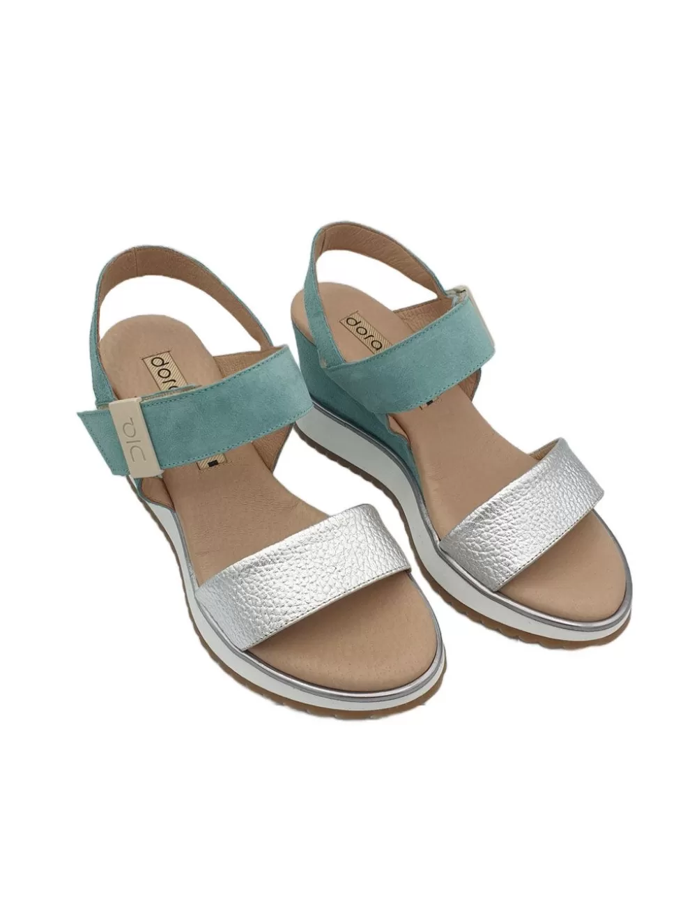 BANES MODA Sandalias De Cuña<Sandalias Verde Agua Doralatina V350070